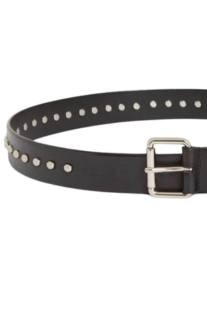 Parosh Cintura Donna in pelle con borchie / Nero