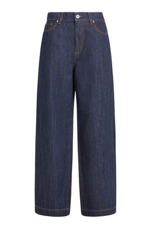 Parosh Jeans Donna wide leg cinque tasche