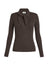 Parosh Maglia Donna a costine con fiocco / Moro