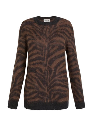 Parosh Maglia Donna in jacquard fantasia animalier