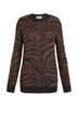 Parosh Maglia Donna in jacquard fantasia animalier