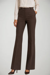 Parosh Pantaloni Donna in gabardina a zampa