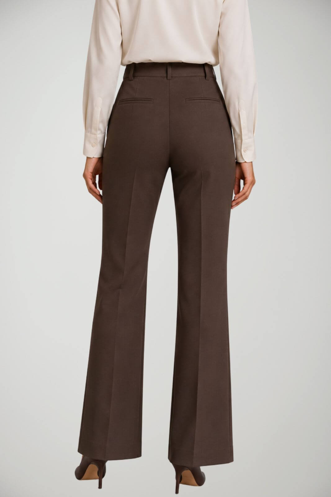 Parosh Pantaloni Donna in gabardina a zampa