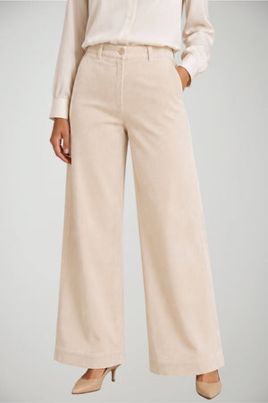 Parosh Pantaloni Donna in velluto wide leg