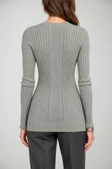 Patrizia Pepe Maglia Donna Stretch a Coste