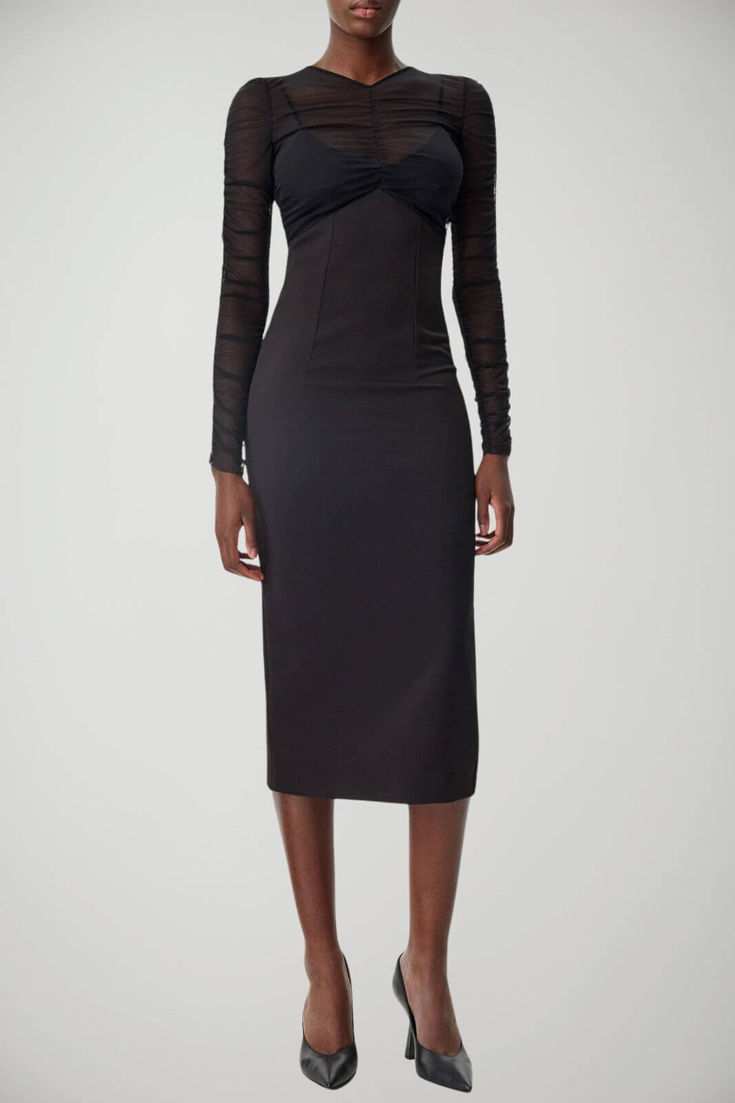 Patrizia Pepe Abito Donna con Corpetto in Tulle
