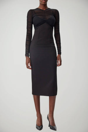 Patrizia Pepe Abito Donna con Corpetto in Tulle