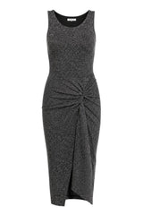 Patrizia Pepe Abito Donna in Lurex con Spacco Inferiore