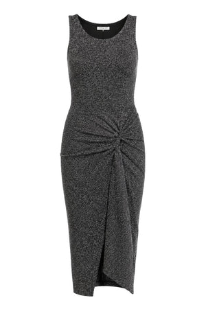 Patrizia Pepe Abito Donna in Lurex con Spacco Inferiore