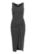 Patrizia Pepe Abito Donna in Lurex con Spacco Inferiore