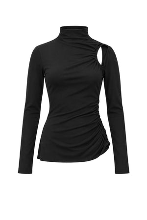 Patrizia Pepe T-shirt Donna Cut Out Maniche Lunghe