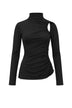 Patrizia Pepe T-shirt Donna Cut Out Maniche Lunghe