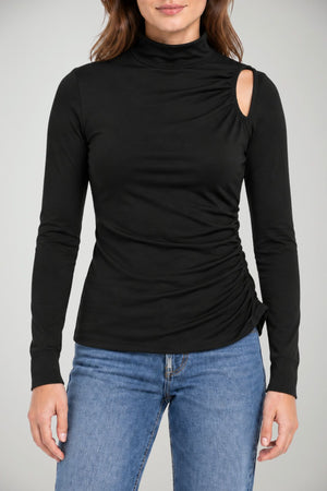 Patrizia Pepe T-shirt Donna Cut Out Maniche Lunghe