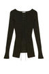 Patrizia Pepe Maglia Donna in Lurex con Laccetti Incrociati