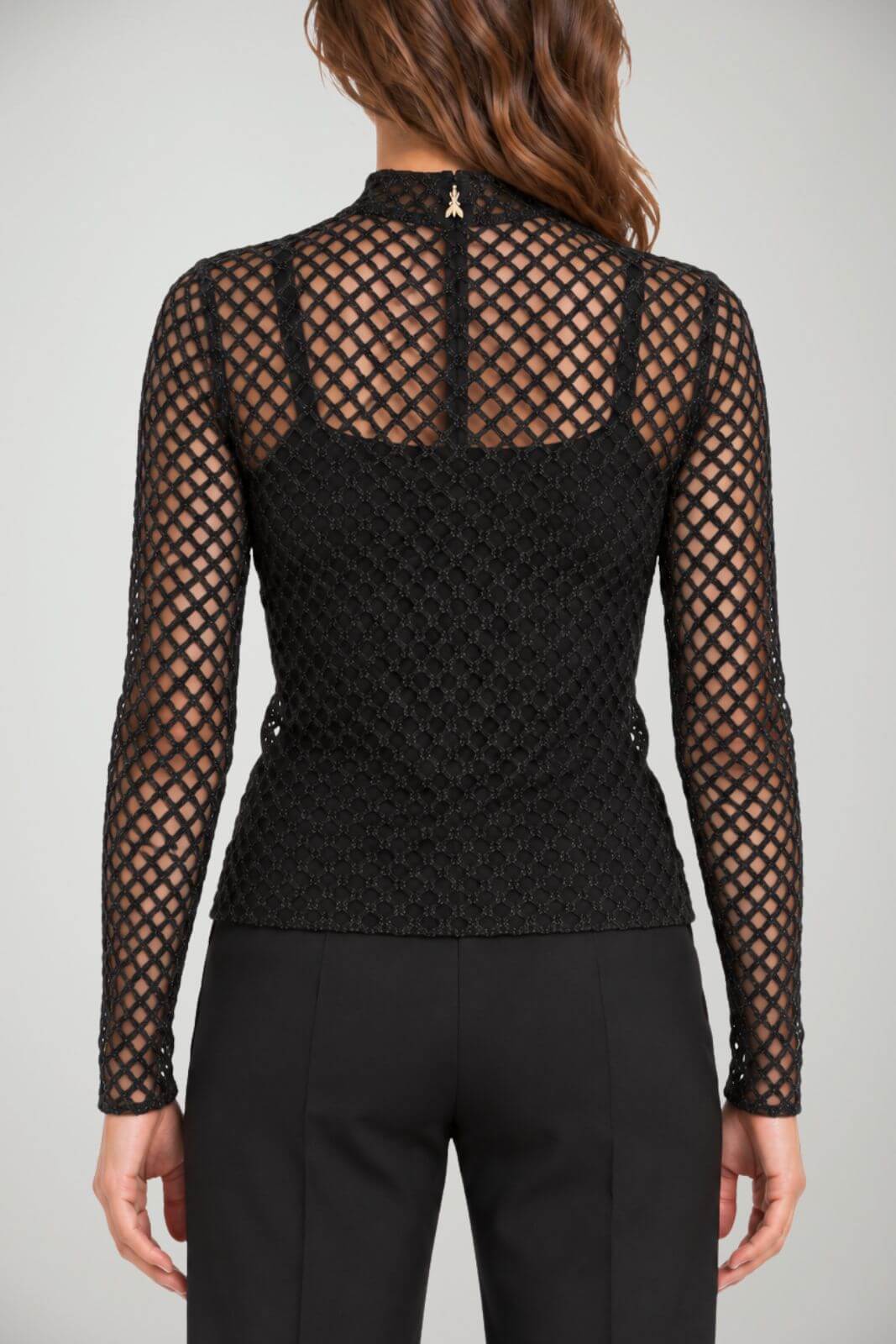 Patrizia Pepe T-shirt Donna traforata in lurex