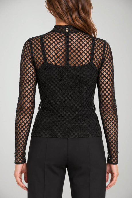 Patrizia Pepe T-shirt Donna traforata in lurex