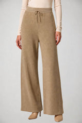 Patrizia Pepe Pantaloni Donna in maglia Wide Leg