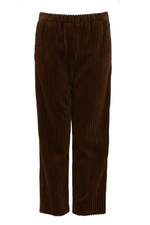 Pantalone donna PDR in velluto slip on fronte