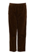 Pantalone donna PDR in velluto slip on fronte