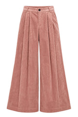 Phisique Du Role Pantaloni Donna wide leg in Velluto a Coste
