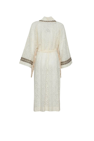 Pho Firenze Kimono Donna Pizzo Lurex Retro