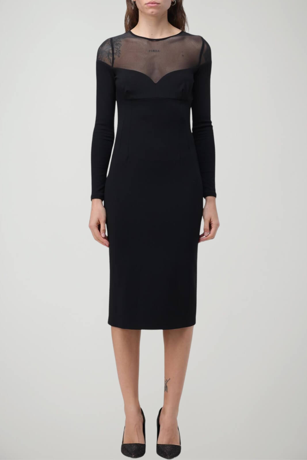 Pinko Abito Donna Punto Milano con Inserti in Tulle