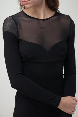 Pinko Abito Donna Punto Milano con Inserti in Tulle