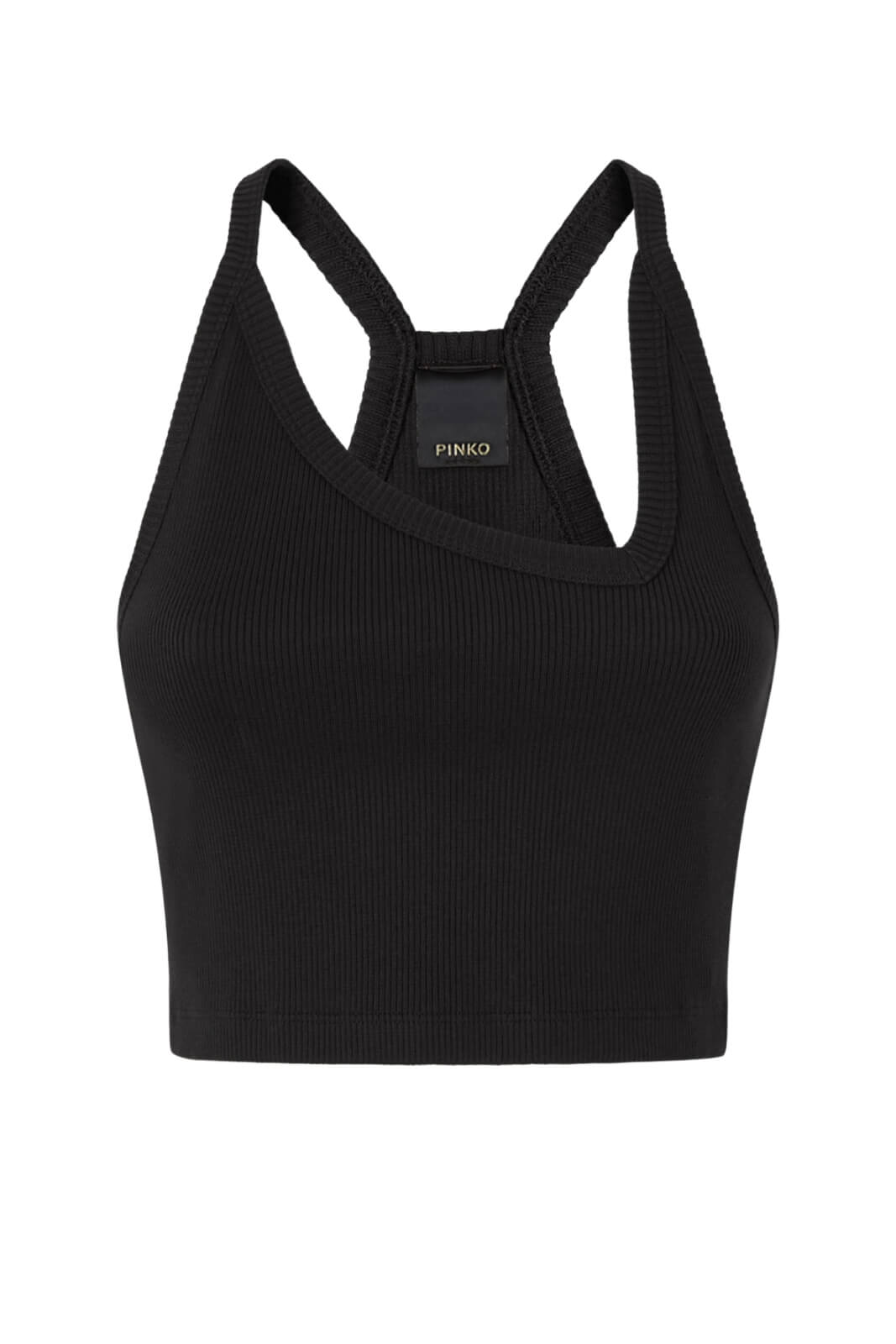 Pinko Canotta Donna a costine con patch posteriore