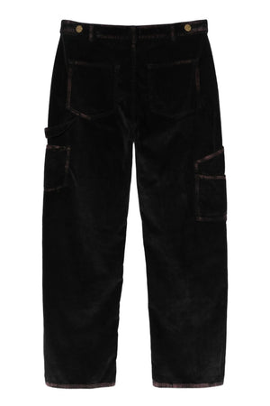 Pinko Pantaloni Donna Praia Worker Washed Velvet