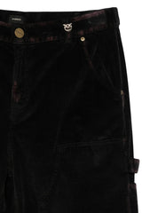 Pinko Pantaloni Donna Praia Worker Washed Velvet