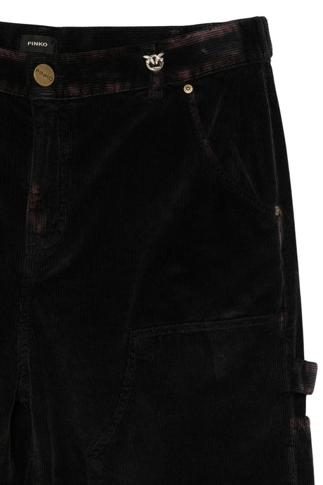 Pinko Pantaloni Donna Praia Worker Washed Velvet