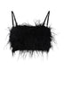 Pinko Top Donna Crop con Piume