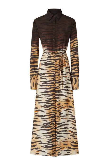 Abito da donna Pinko modello chemisier a stampa animalier