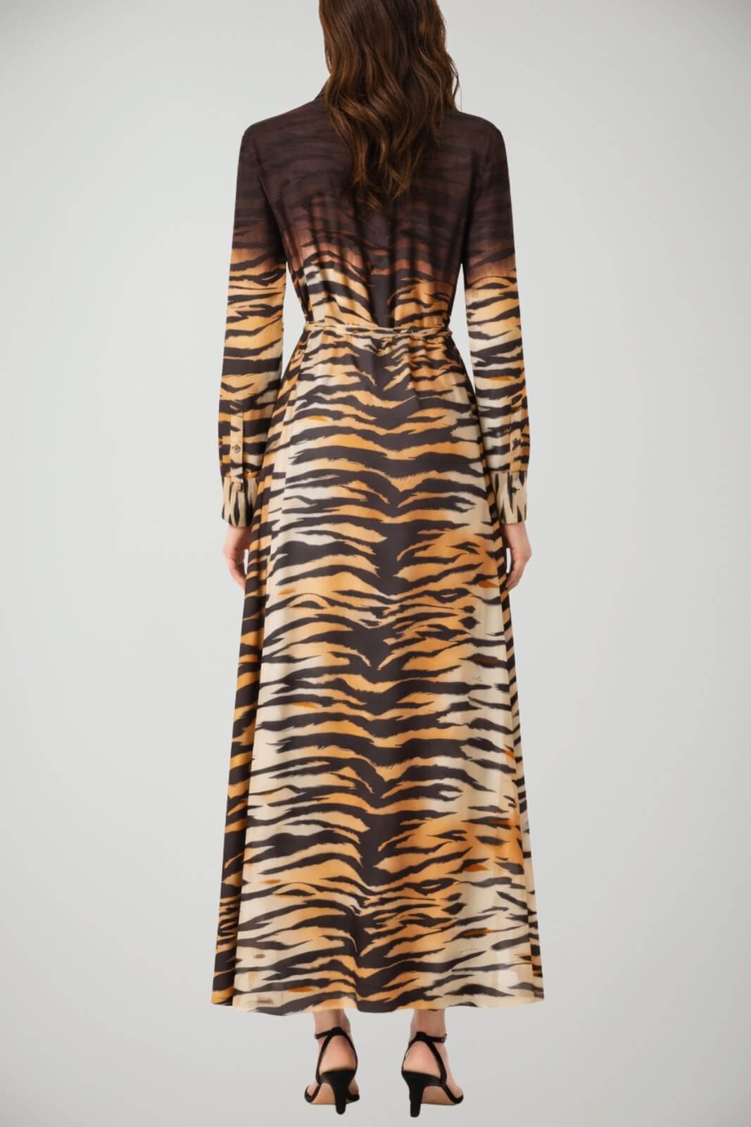 Abito da donna Pinko modello chemisier a stampa animalier