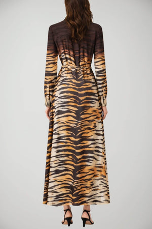 Abito da donna Pinko modello chemisier a stampa animalier