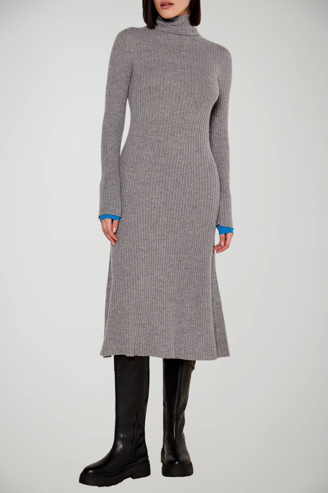 Pinko Abito Donna in Misto Lana Highlander Ribbed