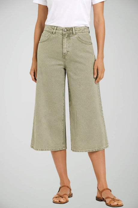 Bermuda da donna Pinko in denim wide leg