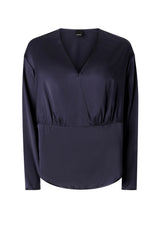 Pinko blusa donna seta frisella satin fronte