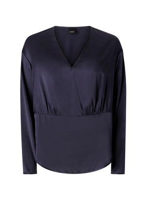 Pinko blusa donna seta frisella satin fronte