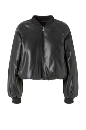 Bomber da donna Pinko in ecopelle crop fronte