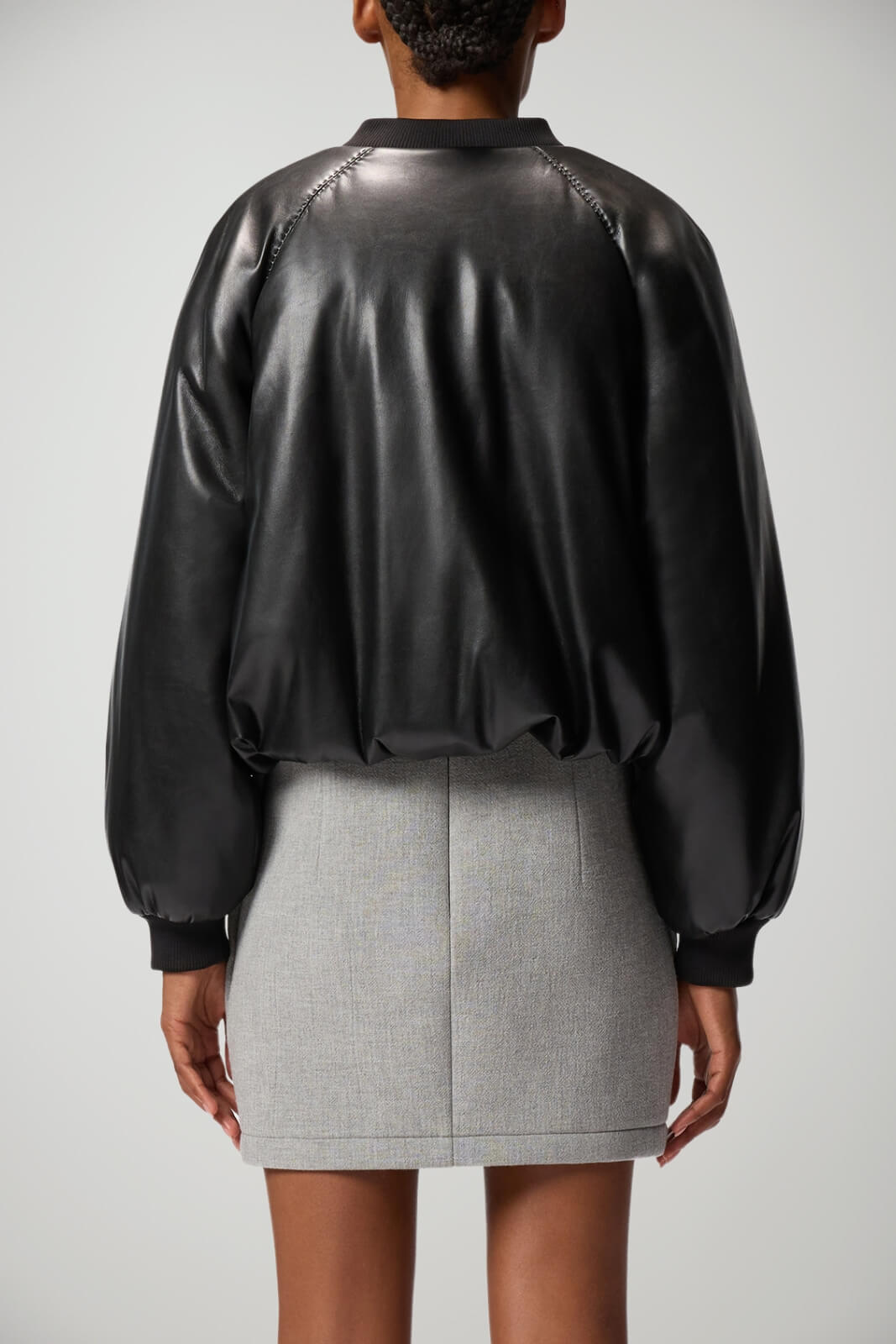 Bomber da donna Pinko in ecopelle crop retro