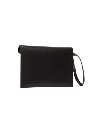 Borsa da donna Pinko clutch flat con logo loving birds retro