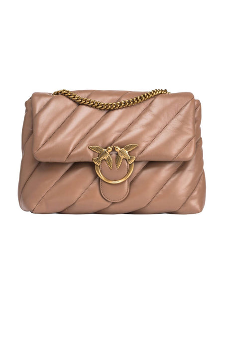 borsa pinko trapuntata biscotto