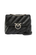 borsa pinko trapuntata nero argento