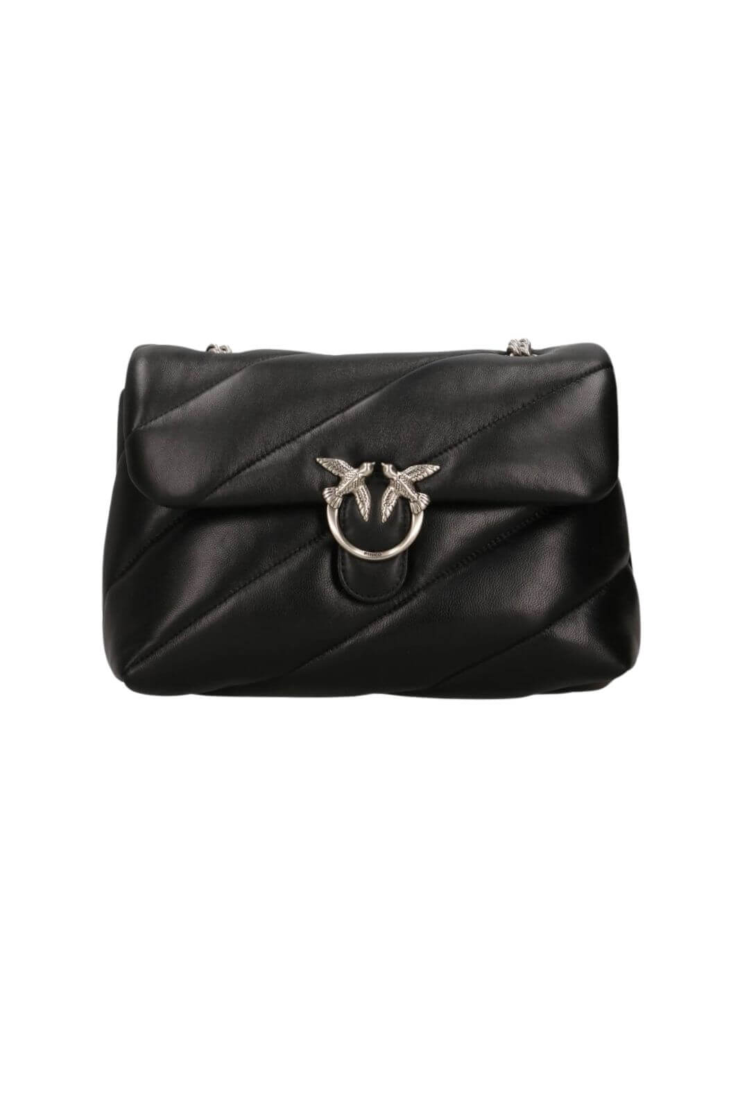 Pinko Borsa Donna Love Puff Small Nappa / Nero-Argento