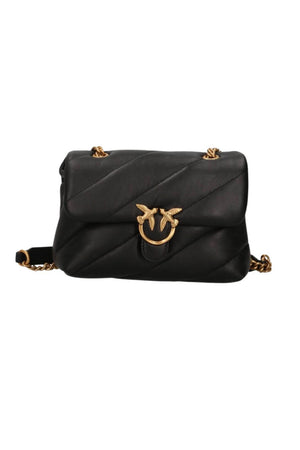 Pinko Borsa Donna Love Puff Mini Nappa / Nero-Oro