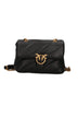 Pinko Borsa Donna Love Puff Mini Nappa / Nero-Oro