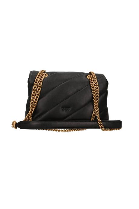 Pinko Borsa Donna Love Puff Mini Nappa / Nero-Oro