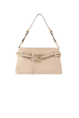 Borsa da donna Pinko in suede con cinture borchiate