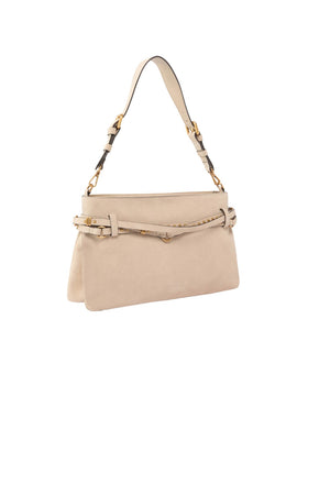 Borsa da donna Pinko in suede con cinture borchiate
